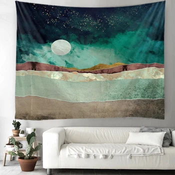 

Deep blue sky Indian Mandala Tapestry Wall Hanging Bohemian Gypsy Psychedelic Tapiz Witchcraft Tapestry