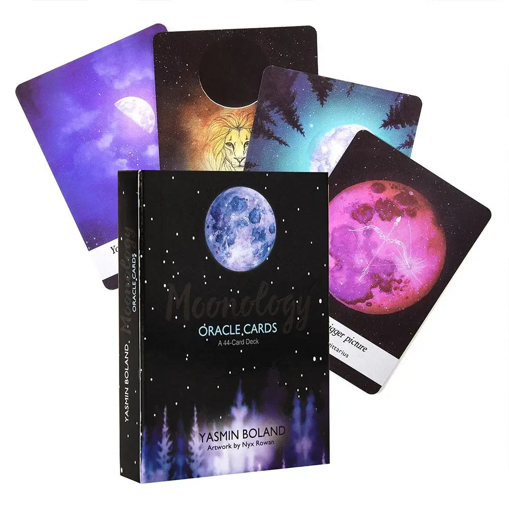 Горячая 44 карты набор руководство набор для Moonology Oracle новые карты Книга