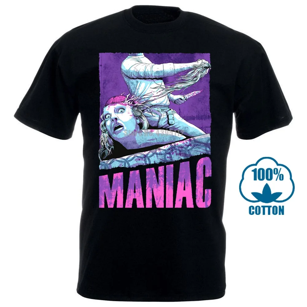 

Maniac William Lustig Movie Poster Men'S Funny T Shirts Hip Hop Streetwear T Shirt Homme Humour Tee Shirt Short Sleeves