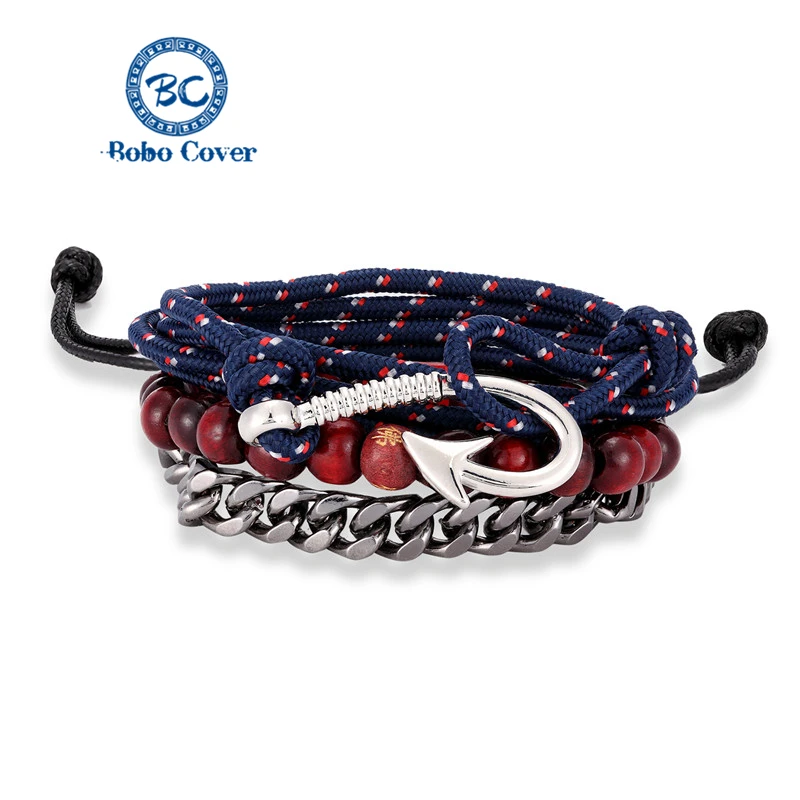 Цветной браслет ручной работы из бисера мужские браслеты натуральной кожи