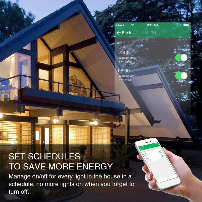 Tuya US Smart WiFi сенсорный переключатель панель ПК и ABS уровень пожарной защиты V0 оболочка для Google Home Amazon Alexa Голосовое управление