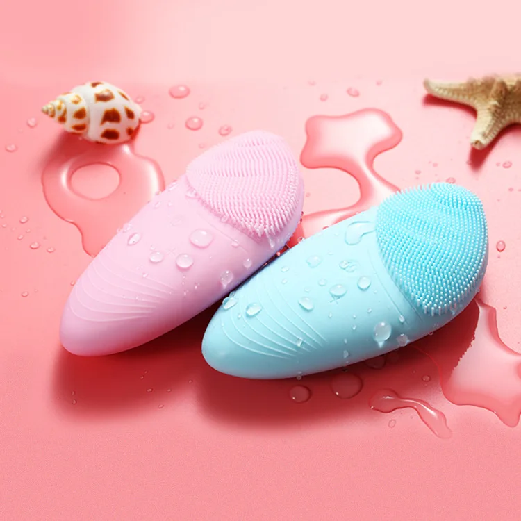 Electric Silicone Facial Cleaning Brush Face Cleaning Mini USB Rechargeable Smart Ultra Facial Cleanser Cleansing Tools