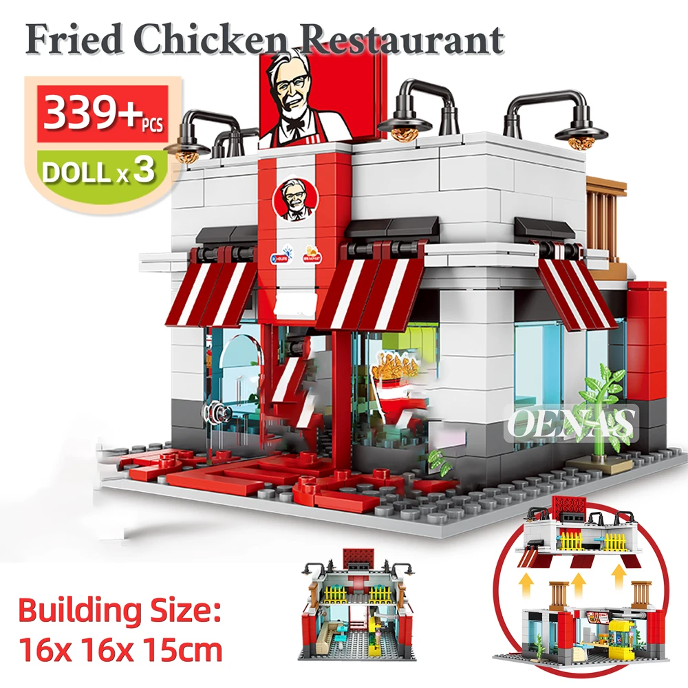 SEMBO City Street View Coffee Ice Cream Burger Shop MC Fast Food Store House Model Building Block Educationanl Toy Birthday Gift 13 Hc0bde4f56c2948748094b2ce4ed1749fv