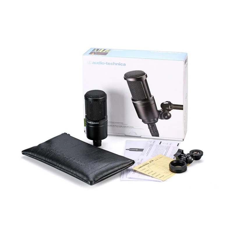Original Audio Technica At2020 Wired Cardioid Condenser Microphone K Song At2020usb Combination Speakers Aliexpress