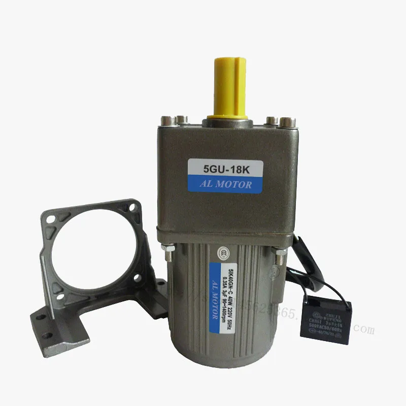 AC220V 40W 5IK40RGN-C AC Редуктор двигателя, высокий крутящий момент, Реверсивный, регулировка скорости двигателя+ регулятор скорости