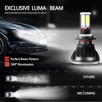 

1 Pair G5-H7 Auto Car LED Headlight 6000K 80W 8000LM 9V-36V High Power COB Leds Headlamp Light Bulbs Kit IP68 Plug and Play