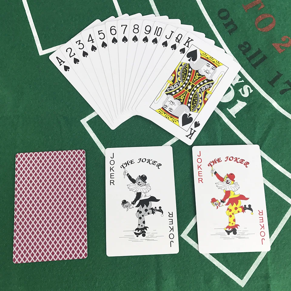 Easytoday 10PcsSet Baccarat Texas Hold'em Plastic Playing Cards Game Set Waterproof Frosting Poker Card Board Bridge Poker Card (4)