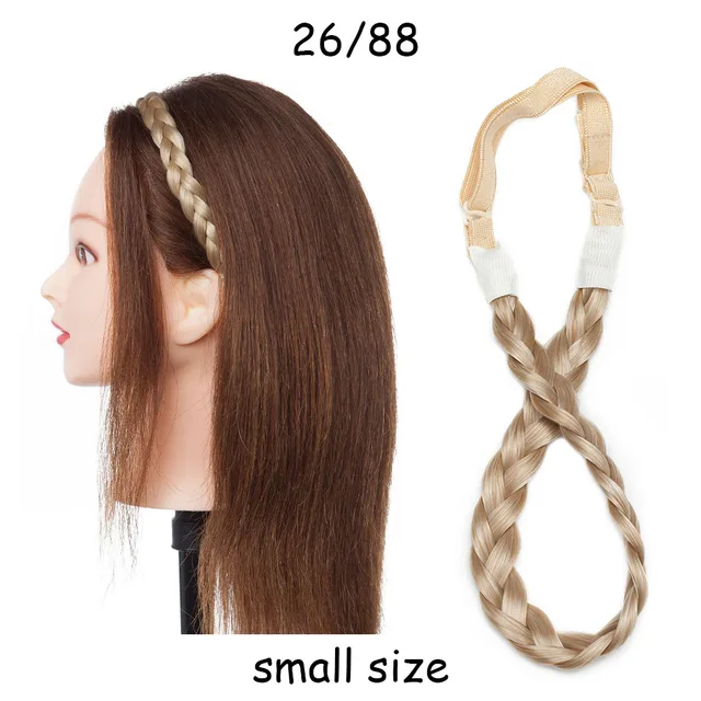BENEHAIR Synthetic Braided Headbands Fake Hair Plaited Hair Band Braiding Hair Accessories Hair Extension Hairpiece For Women S-26-88