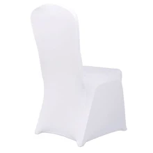 MIHE современный белый свадебный чехол для кресла спандекс украшения стрейч отель банкет обеденный эластичный открытый встречи праздничные чехлы на стулья