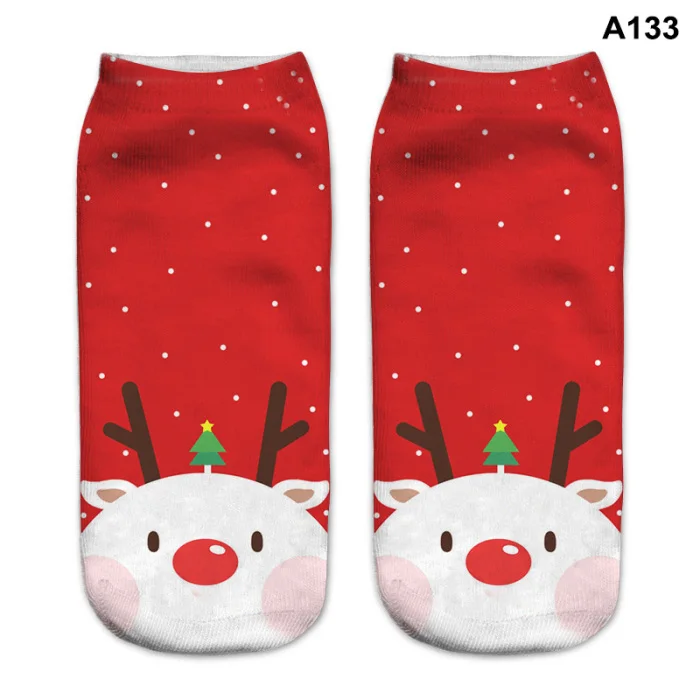 1 пара, женские носки, рождественский стиль, рисунок, дышащая эластичность, Осень-зима, JS25