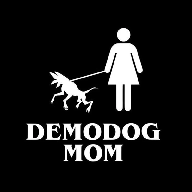 Черные/серебряные виниловые наклейки Demodog Mom очень странные дела индивидуальные