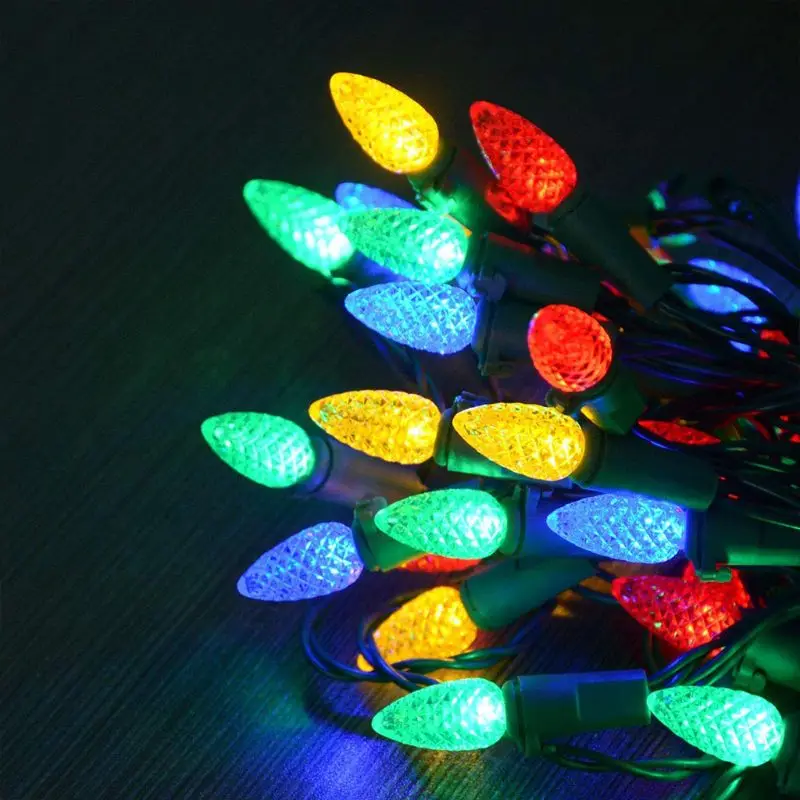 

50 LED Battery Operated String Lights Christmas Decor 16.7Ft Strawberry Lights