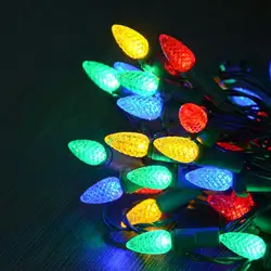 50 светодиодный гирлянды на батарейках Рождественский Декор 16.7Ft Клубничные огни