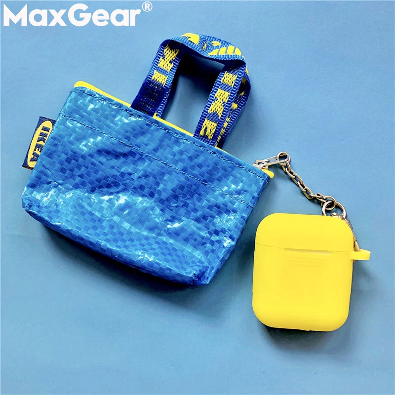 

Luxury Mini Bag INS Coin Purse Soft Silicone Cases For Apple AirPods 2 Skin Earphone Pouch Air Pods Cute Cover Wallet Protection