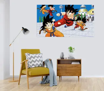 

[Self-Adhesive] 3D Dragon Ball 167 Japan Anime Wall Stickers Mural Decal Wall Murals AJ WALLPAPER Belly