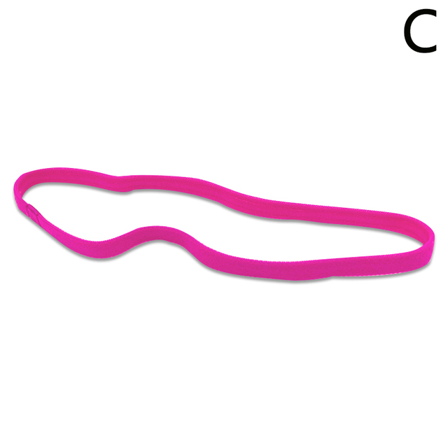 Color Women Men Yoga Hair Bands Running Sports Anti-slip Elastic Rubber Thin Headband Hair Accessories Jewelry