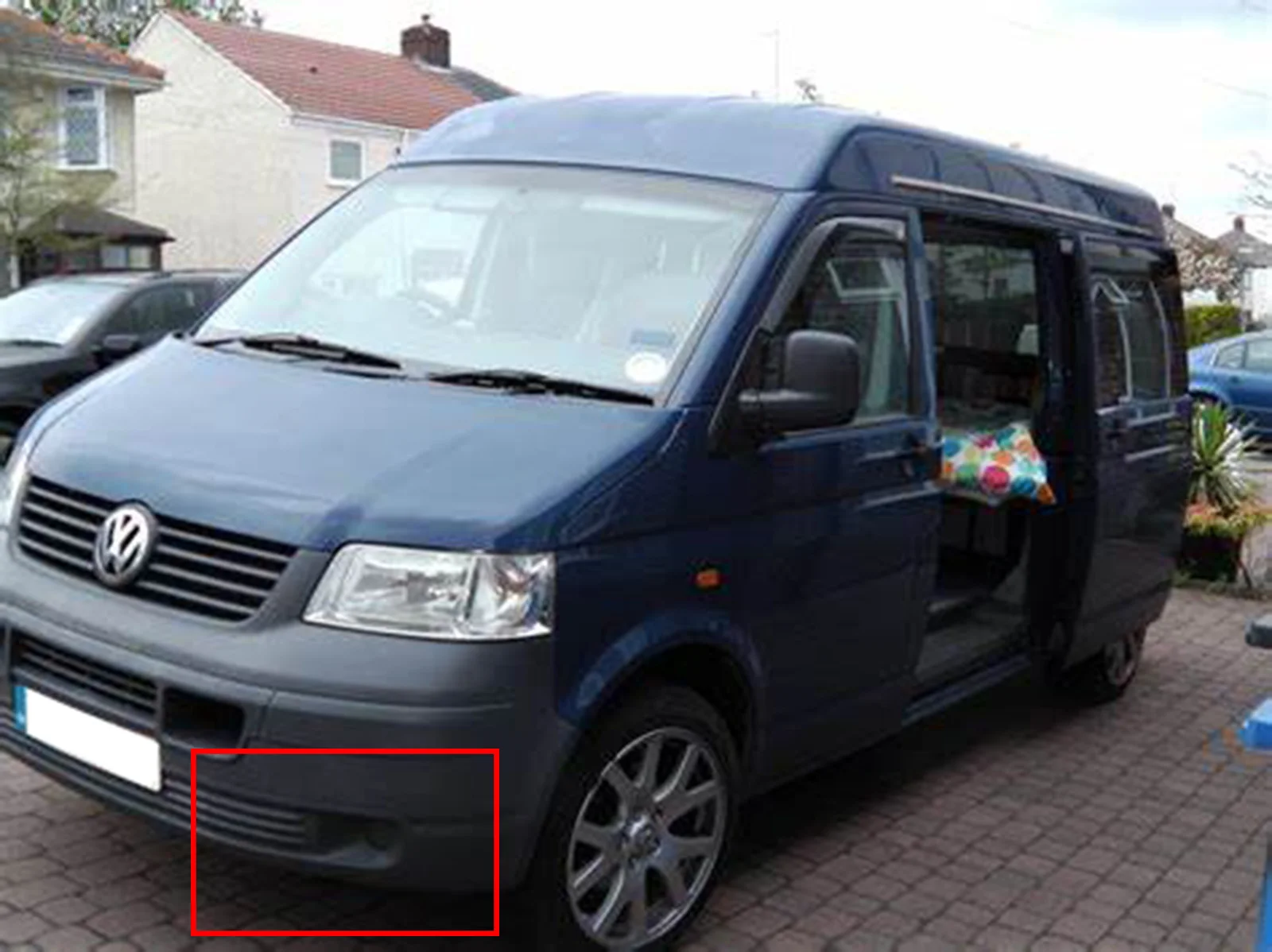 Для VW T5 Transporter 03-09 передний бампер противотуманный светильник крышка объемный гриль левый и правый