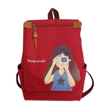 

printed A girl taking pictures Oxford backpacks Girls Children School Bags For Teenager Girl School Backpack Women Book Bag