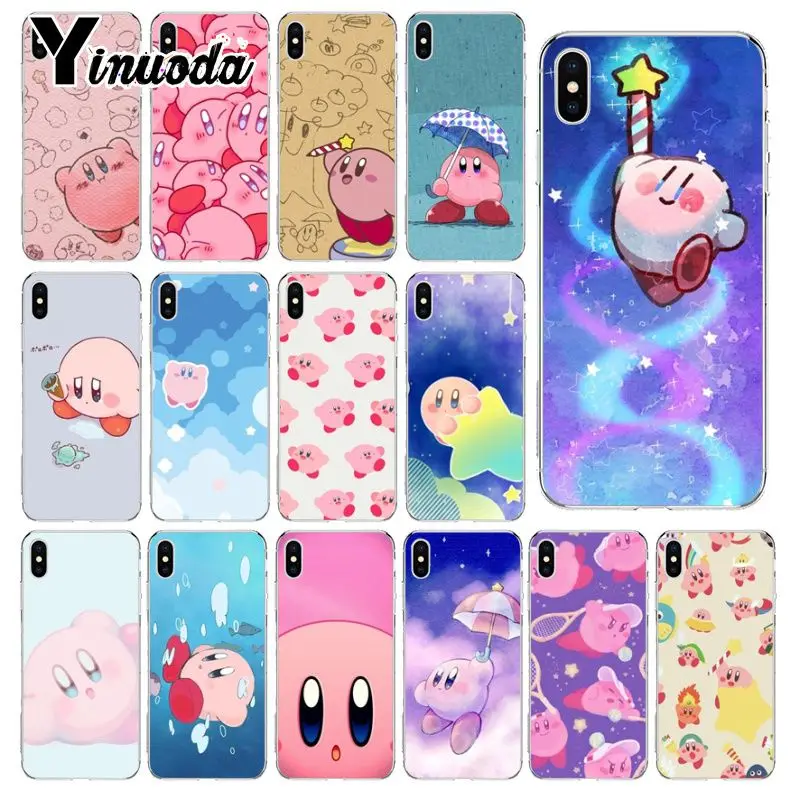 Yinuoda Game Kirby Series Soft Silicone Transparent Phone Case for iPhone X XS MAX 6 6S 7 7plus 8 8Plus 5 5S XR | Мобильные телефоны