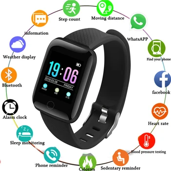 

116 Plus Smart Watch Fitness Bracelet Smart Band Sport Wristband Pedometer Bracelet Heart Rate Monitor Smartwatch