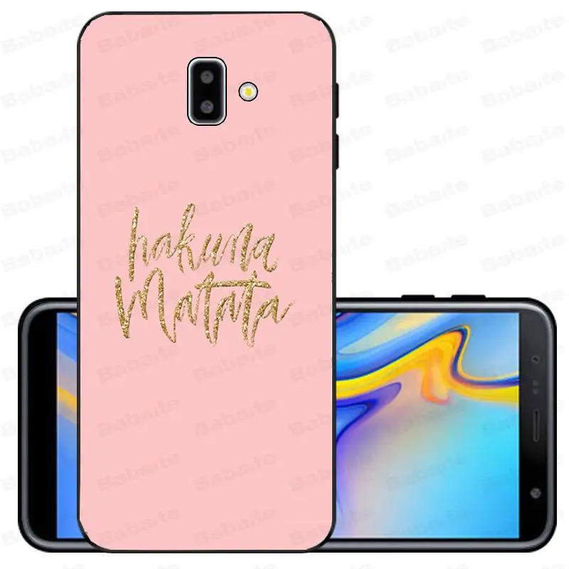 Keep clam hakuna matata The Lion King Мягкий силиконовый чехол для телефона samsung Galaxy j6 plus A6 A8 A9 A10 A30 A50