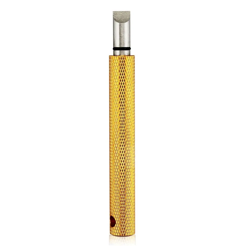 Multicolor Aluminum Cleaner Cleaning Golf Pole Clearance Device Clear Trench Pen Practical Golf Cleaning Tool Durable Grooving - Цвет: Цвет: желтый