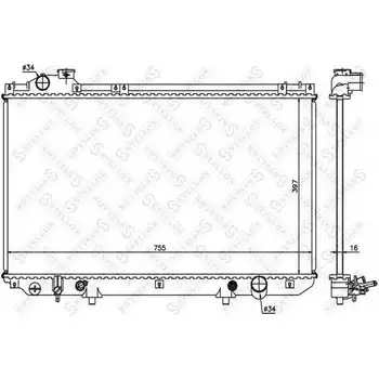 

Cooling radiator for Lexus GS 300 93-97 STELLOX 10-26376-