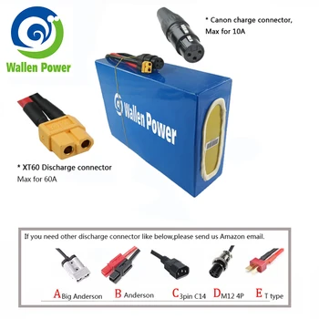 

Rechargeable Lithium Electric Battery E-Scooter Battery Pack 48V 20Ah Li-ion Battery with 50A BMS for 1800W 1500W 1000W Motor