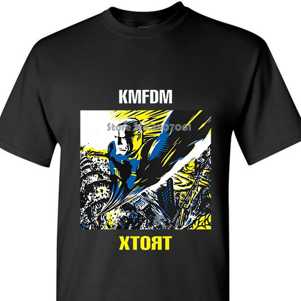 Новая модная мужская футболка Kmfdm xекторт 1996 Футболка-промышленная музыка