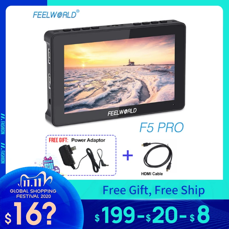 Монитор для камеры FEELWORLD F5 Pro 4K 5 дюйма Тип C HDMI|Мониторы| |