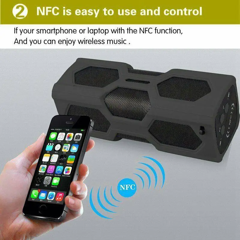 FM портативный Bluetooth динамик беспроводной стерео громкий Супер Бас Звук Aux USB TF