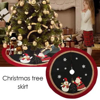 

2020 New Christmas Tree Skirt Round Carpet Christmas Decorations for Home Floor Mat New Year Xmas Tree Skirts