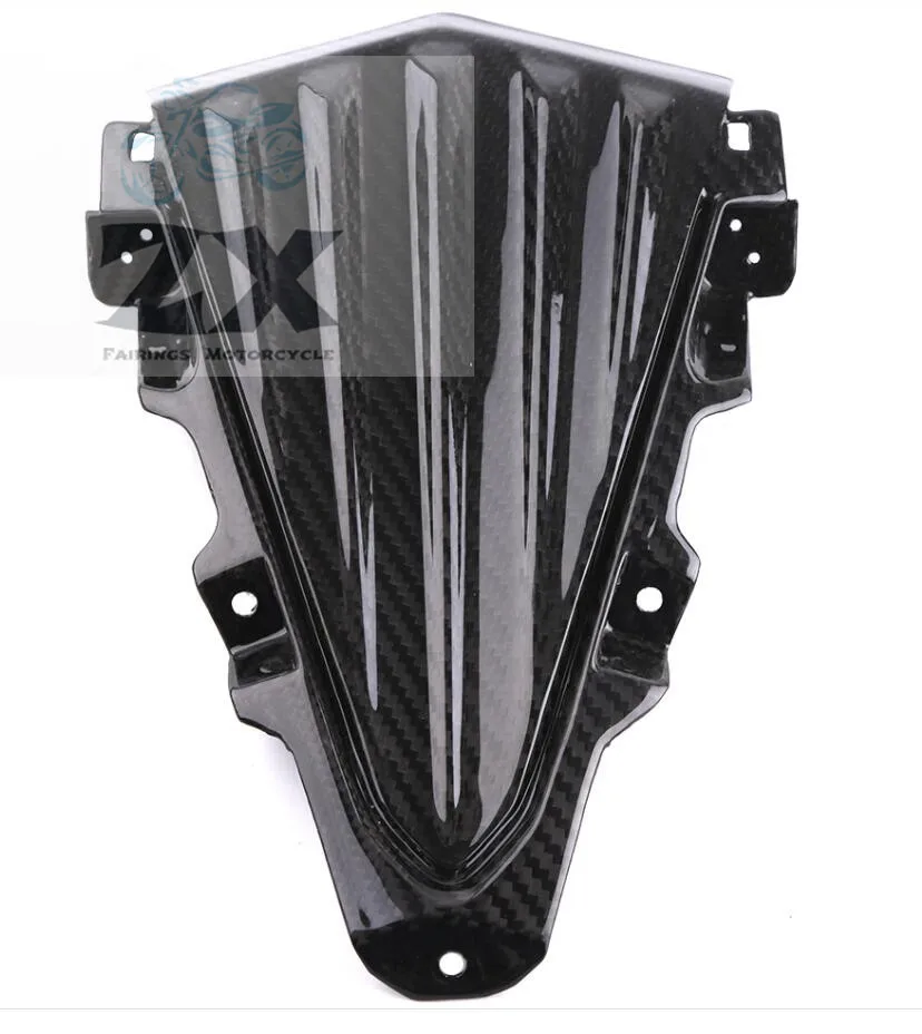 Carbon Обтекатели для мотоциклов для Ya T max 530 Tmax 530 ABS injetion углеродное волокно обтекатель ветрового стекла средняя крышка хорошее - Цвет: Carbon