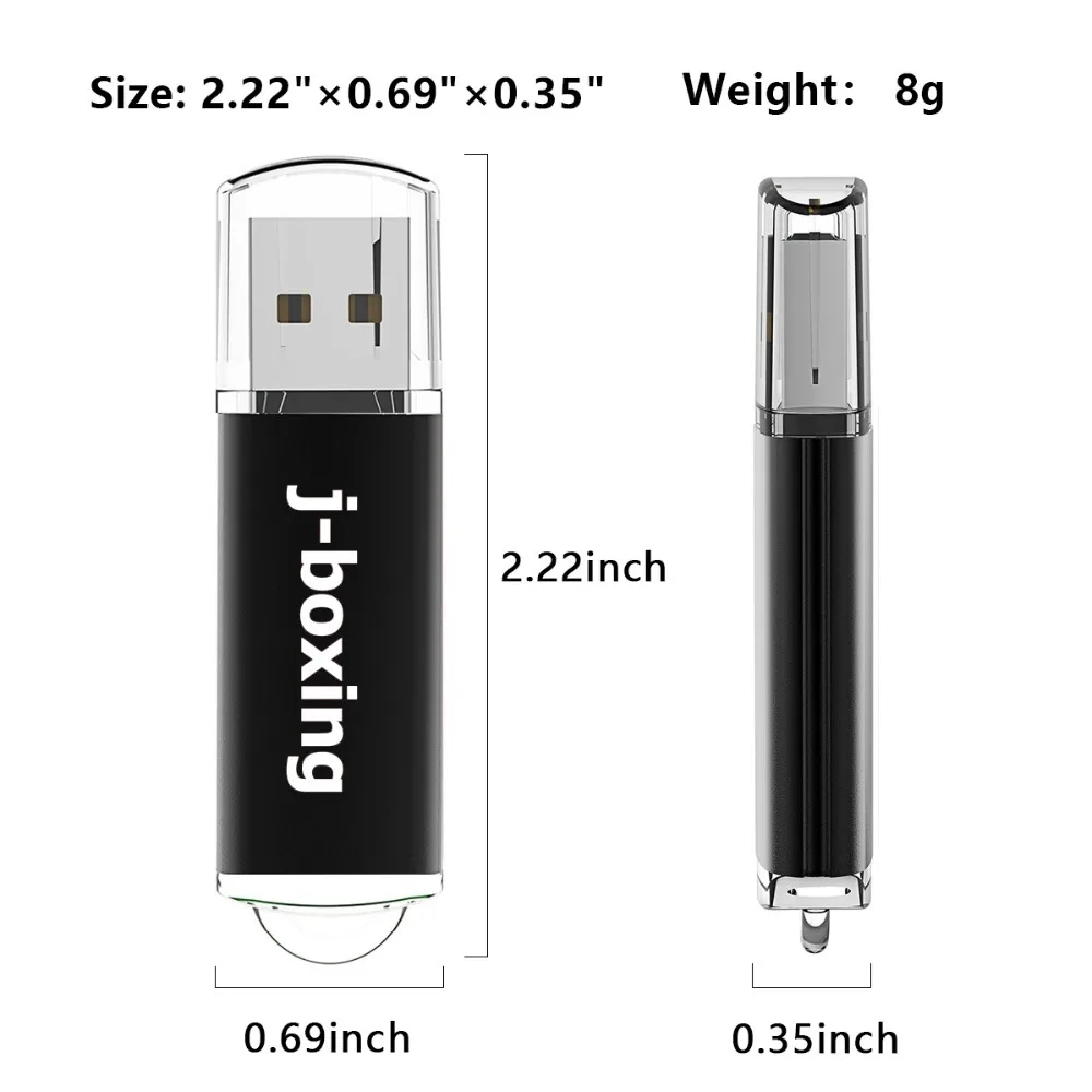 J-boxing Bulk 100 шт. 1 ГБ USB флеш-накопитель прямоугольная ручка-накопитель флеш-накопитель для компьютера ноутбук планшет Mac 4 г 8 г 32 Гб