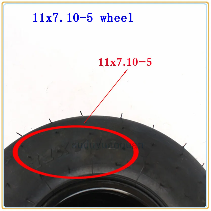 2 шт. DIY четыре колеса картинг детская коляска ATV UTV Quad задние колеса 11X7. 10-5 бескамерные шины вакуумные шины с алюминиевым ободом