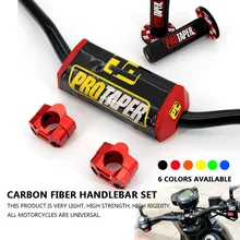 28 мм 1 1/8 ''печать текстуры 72 см жир Руль+ ручки+ бар стояк для Honda CRF250 CRF450 Байк внедорожный мотоцикл