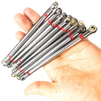 

8pcs Metal Links Linkage Rod Kit for 1/10 Axial SCX10 90046 313mm Wheelbase RC Car Parts Accessories