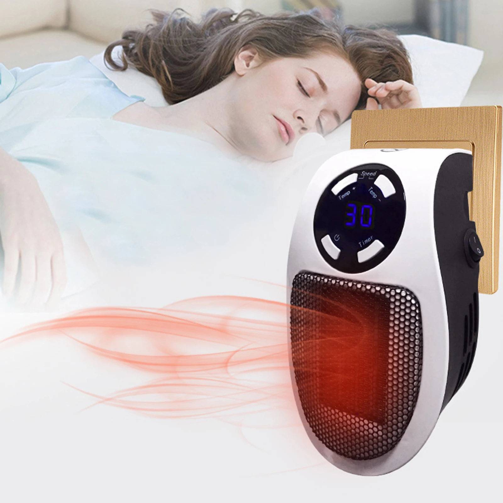 

USB Fan Heater For Home 500w Mini Electric Heater Home Heating Electric Warm Air Fan Office Room Heaters Handy Air Heater Warmer