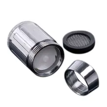 Светодиодный кран контроль температуры/монохромная светящаяся цветная лампа для регулирующего крана профессиональная Мода Регулировка атмосферы с адаптером