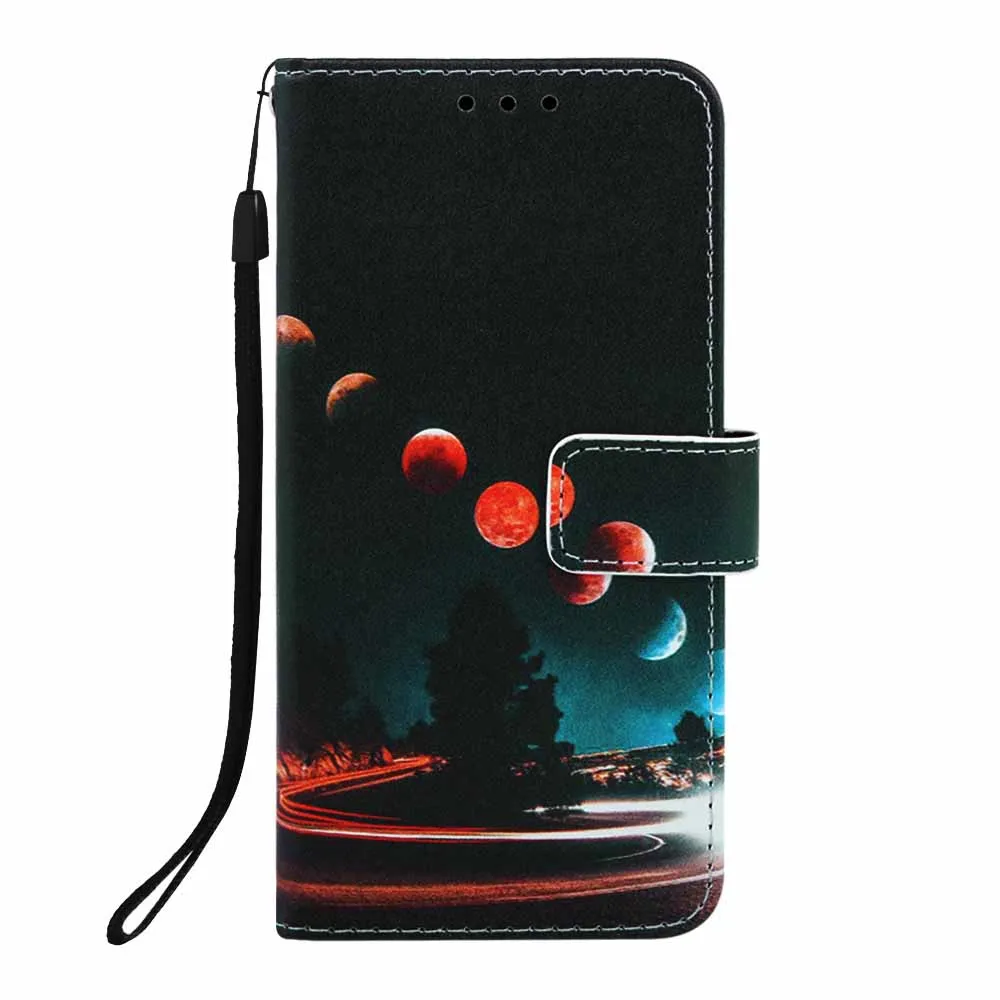 Wandering Earth Карт и рисунками из мультфильмов чехол-портмоне с держателем для карт флип чехол для samsung Galaxy S10 S9 S8 J4 J6 плюс A10 A20 A30 A40 A50 A70 M10 M20 M30 Coque - Цвет: Wandering Earth