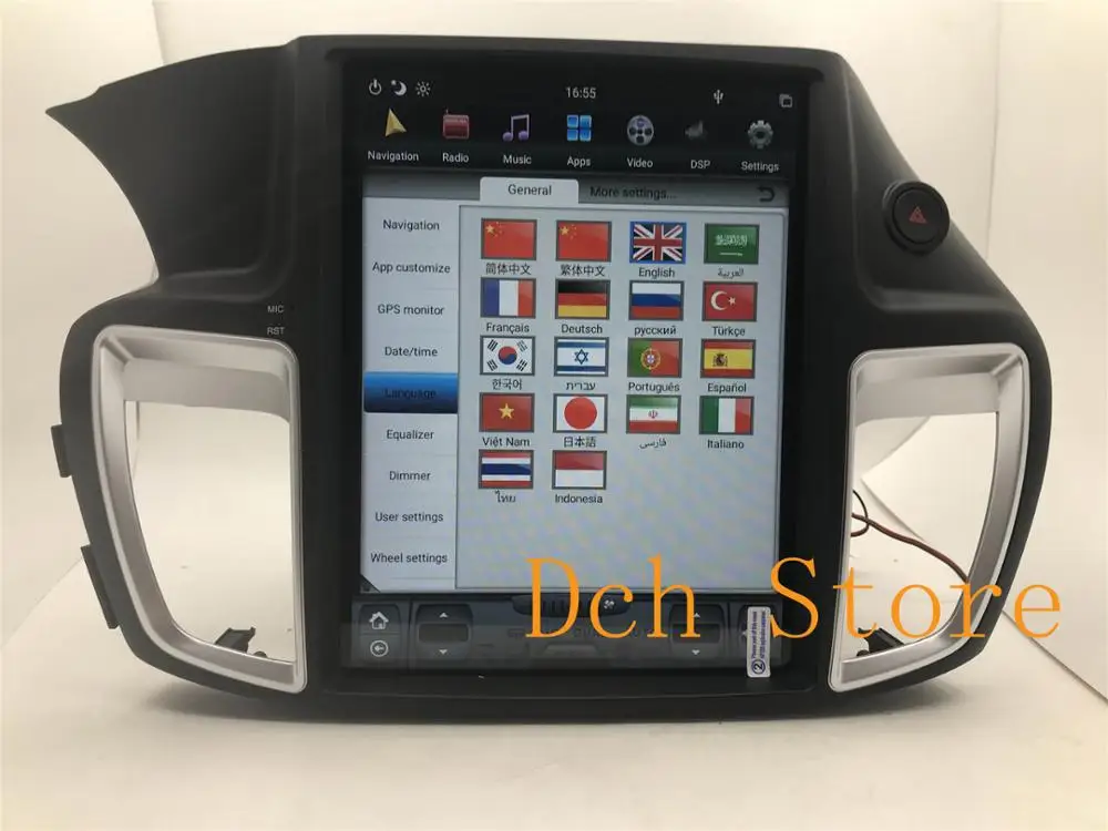 12 1 ''вертикальный экран tesla стиль Android 9 0 автомобильный dvd плеер GPS navi для HONDA ACCORD