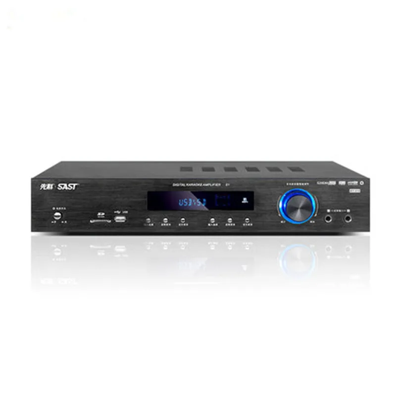 

S1 amplifier 5.1 channel 500W / hifi Bluetooth USB / SD lossless decoding home ktv amplifier / two microphone karaoke chorus