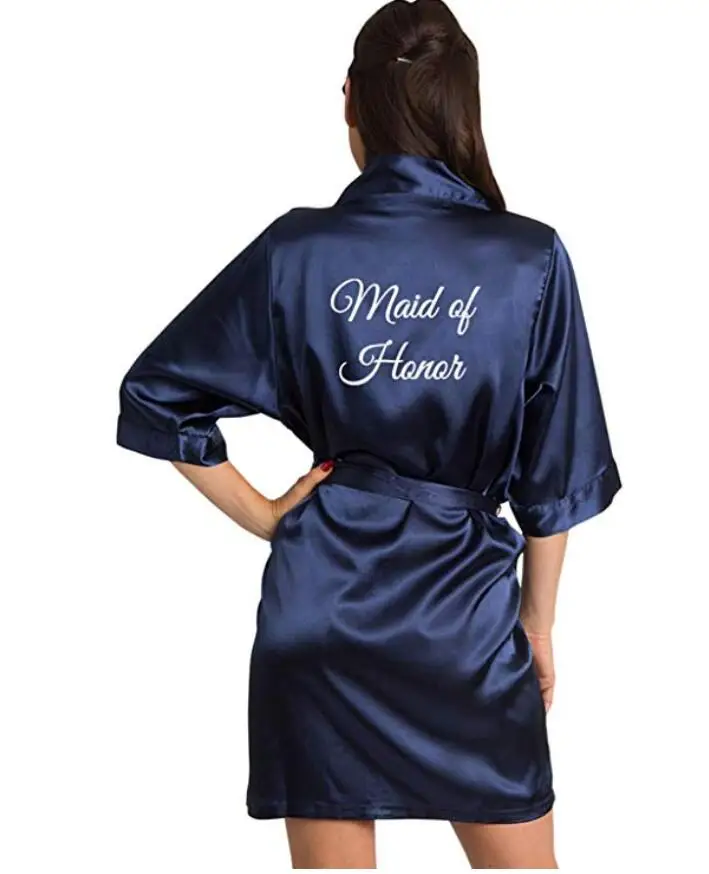 navy Maid of Honor