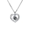 heart necklace silve