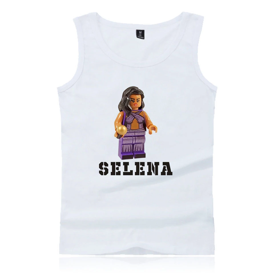 Стиль selena quintanilla жилет с принтом Топ Мужской летний жилет без рукавов Мода Горячий тренд Повседневная одежда жилет