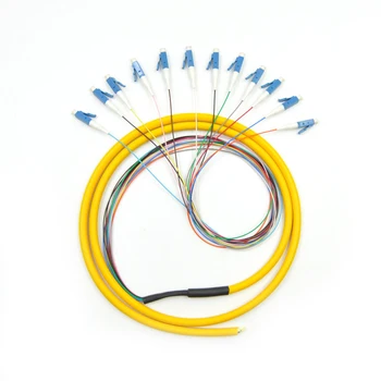 

5PCS 12 Strand 9/125 Fiber Optic Pigtail 1.5M/3M LC/UPC Single Mode