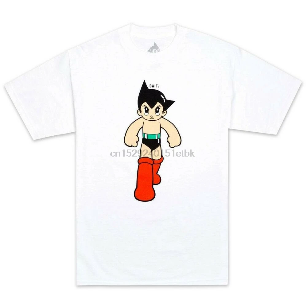 Приманка x Astro Boy Мужская Шаговая футболка белая | одежда