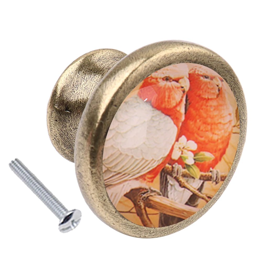 Vintage Metal Round Birds Drawer Knob Cupboard Cabinet Knobs Pull Handle 22 Colors Pick | Обустройство дома