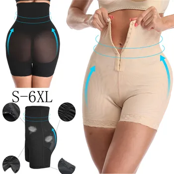 

S-6XL Plus Size Women Full Body Shapewear Underbust Slimming Mid thigh Shaper fajasTummy Control Seamless Postpartum Body Girdle