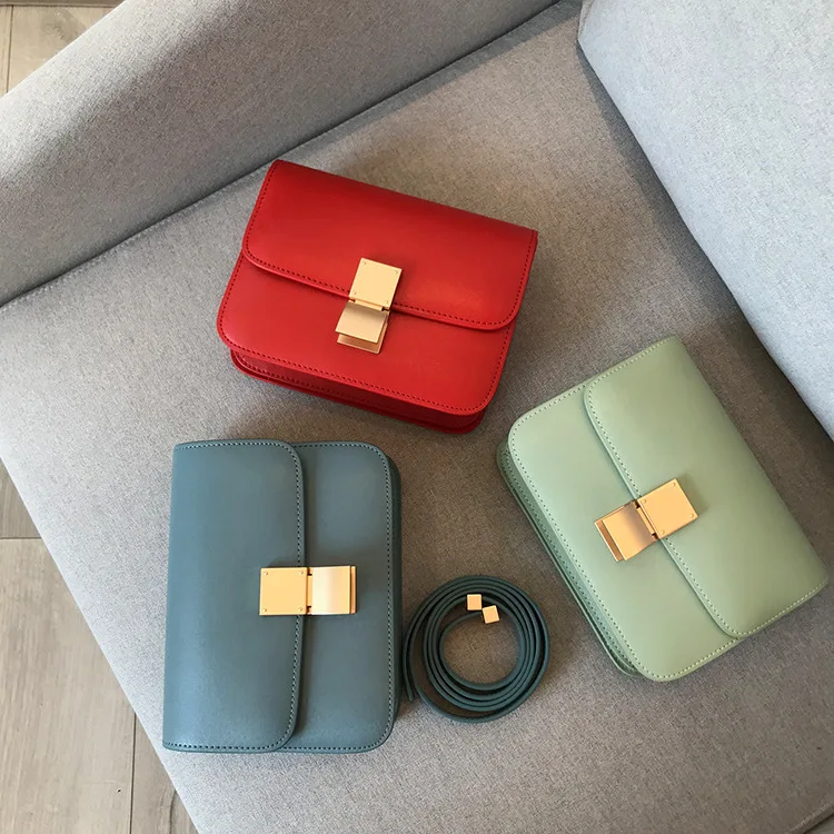 

Custom High-quality Leather Women Handbag Water Ripple Shape Cowhide Box Catwalk Show Vintage Women Shoulder Bag Flap Drop Ship